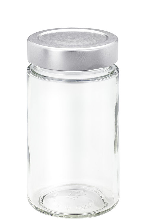 Weißer Plastikdeckel für Joghurtglas